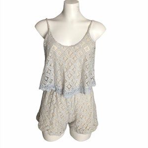 Lace tank short romper (HH-25)